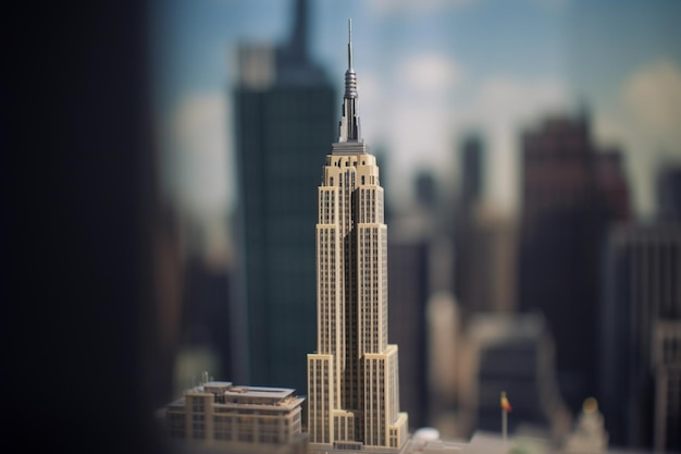 Ein Modell des Empire State Buildings