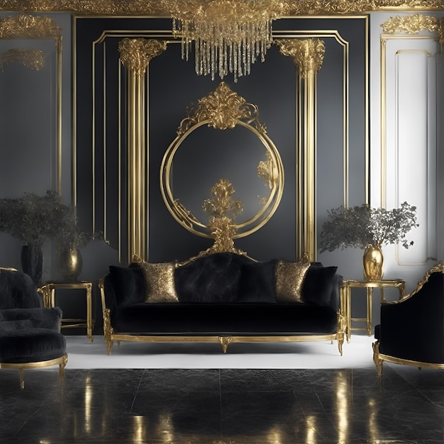 Ein moderner Hintergrund mit luxuriösem und opulentem Design