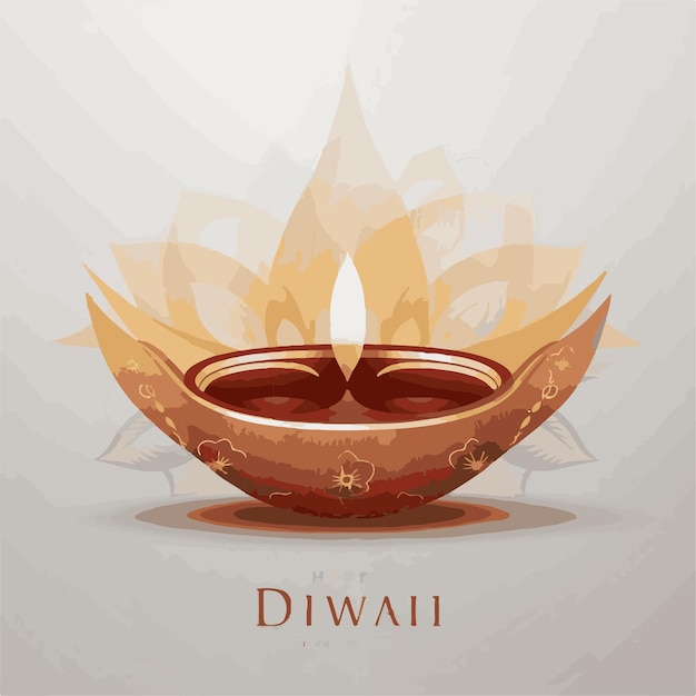 Ein modernes abstraktes Poster zum glücklichen Diwali