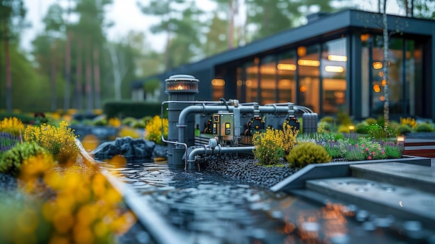 Ein modernes gemütliches Haus im Garten mit Garage und Pool zum Verkauf oder Vermietung