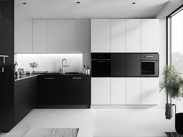 Ein modernes, minimalistisches Küchendesign
