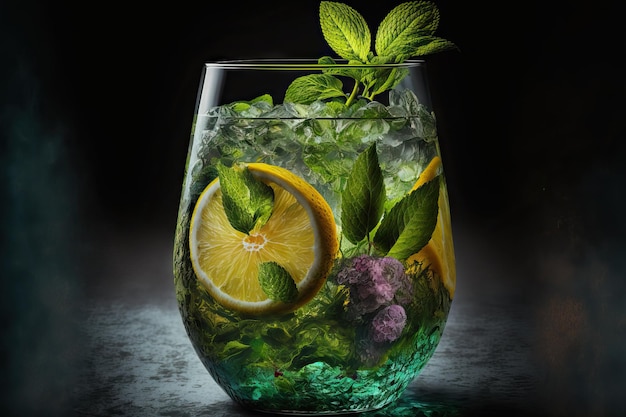 Ein Mojito-Getränk