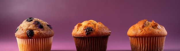 Ein Muffin mit einer Blaubeere darauf