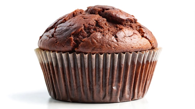 ein Muffin wird mit einer braunen Verpackung gezeigt