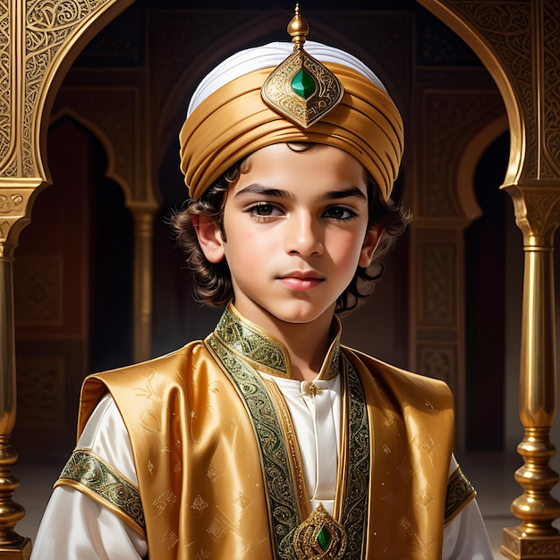 Ein muslimischer Prinz aus der Abbasiden-Dynastie