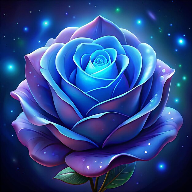 ein nahegelegenes Bild der blauen Rose