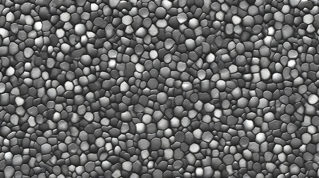 Ein nahtloses Muster aus schwarz-weißen Kieselsteinen als Hintergrund