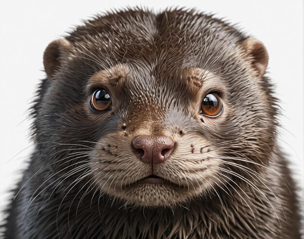 Foto ein nasser otter