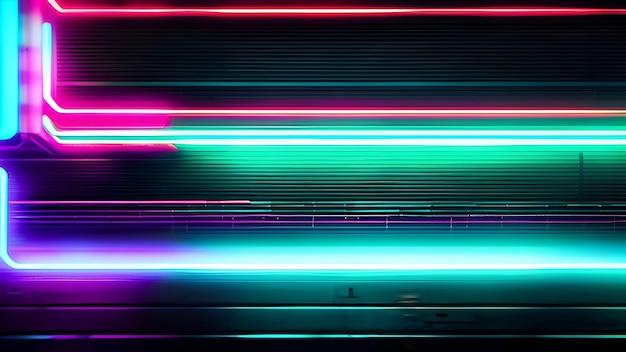 Ein Neonschild-Hintergrund im Cyberpunk-Stil