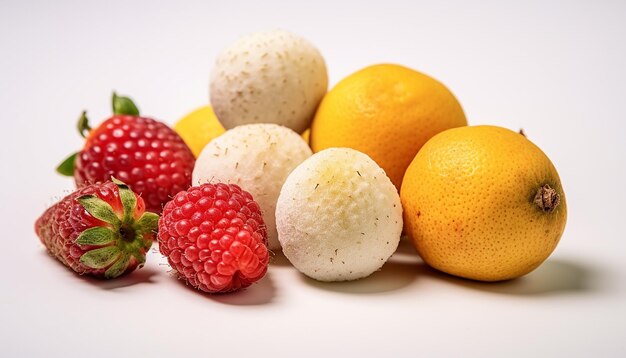 Ein Obst-Fotoshooting aus nächster Nähe. Sehr detailliertes Obstkonzept in HD-Qualität