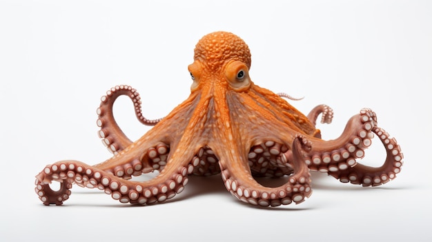 Ein Octopus auf weißem Hintergrund