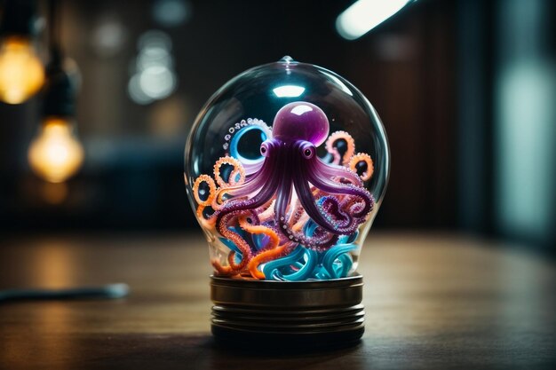 Ein Oktopus aus Glas