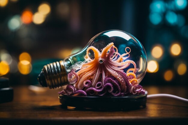 Ein Oktopus aus Glas