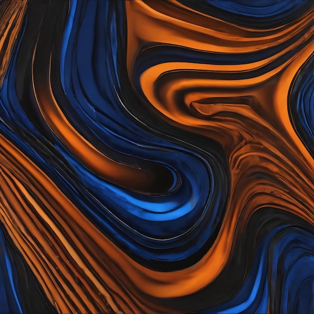 Ein orangefarbener und blauer Hintergrund mit einem schwarzen Hintergrund und ein schwarzer Hintergrund mit einer großen orangefarbenen und