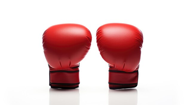Ein Paar rote Boxhandschuhe