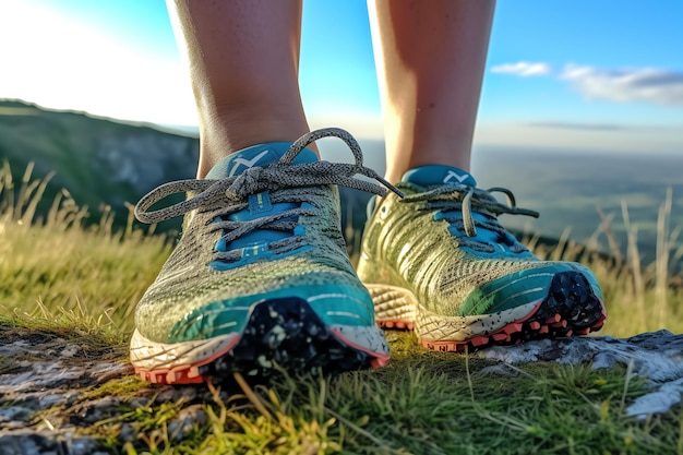 Foto ein paar schuhe mit dem wort stern darauf