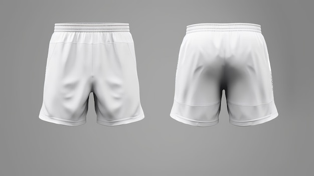 ein Paar weiße Shorts für Ihr Designmodell