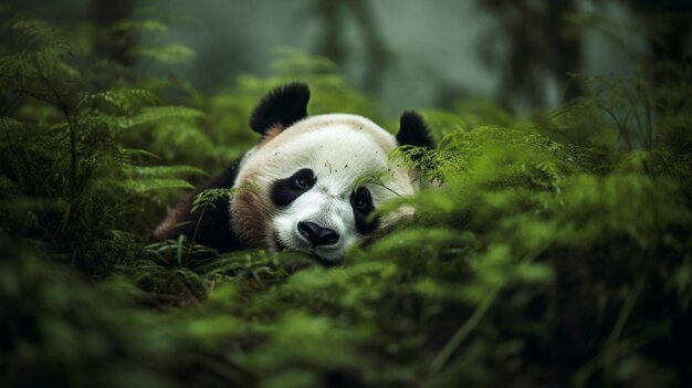 Ein Panda im Wald