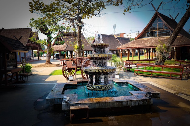 Ein Panoramablick auf die Stadt Chiang Mai in Thailand