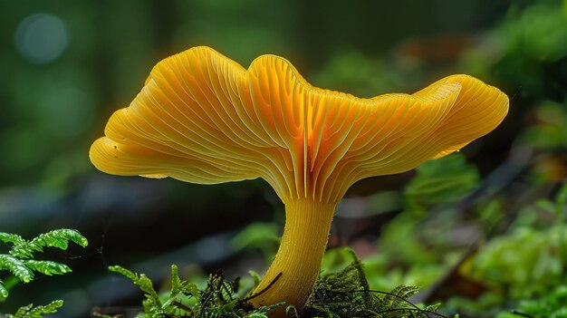 ein Pilz wächst auf dem Boden im Wald