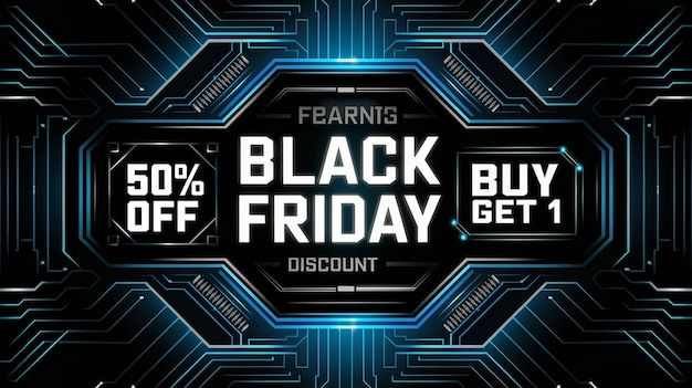 ein Plakat, auf dem Black Friday steht