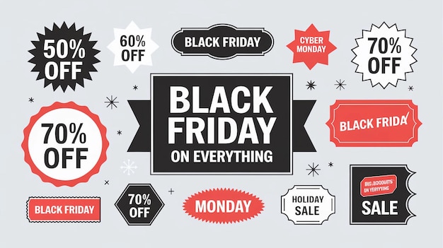 ein Plakat, auf dem Black Friday steht