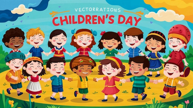 ein Plakat des Kindertages Tag Tag Tag Tag