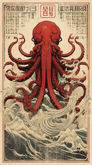 Ein Plakat für das Oktopus-Festival.