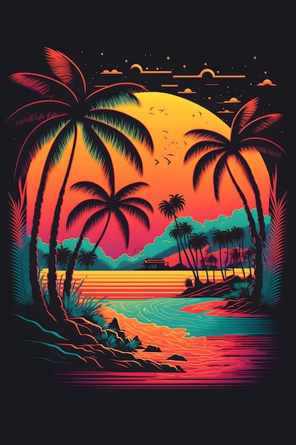 Ein Plakat für den Film Die Insel Oahu.