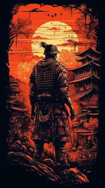 Ein Plakat für den Film Samurai.