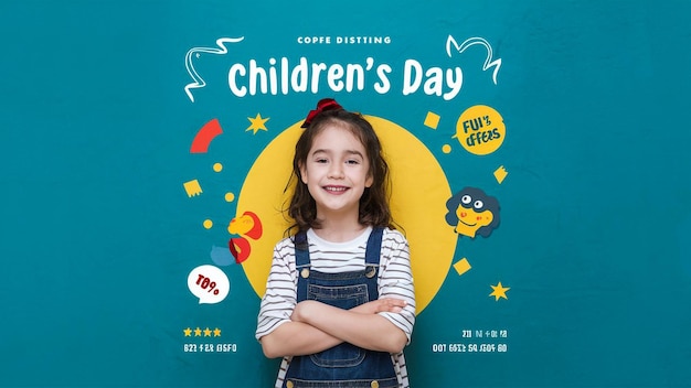 ein Plakat für die Feier des Kindertages