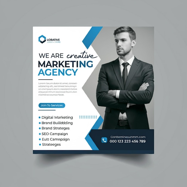 ein Plakat für die Website des Unternehmens, das für die Website der Firma bestimmt ist