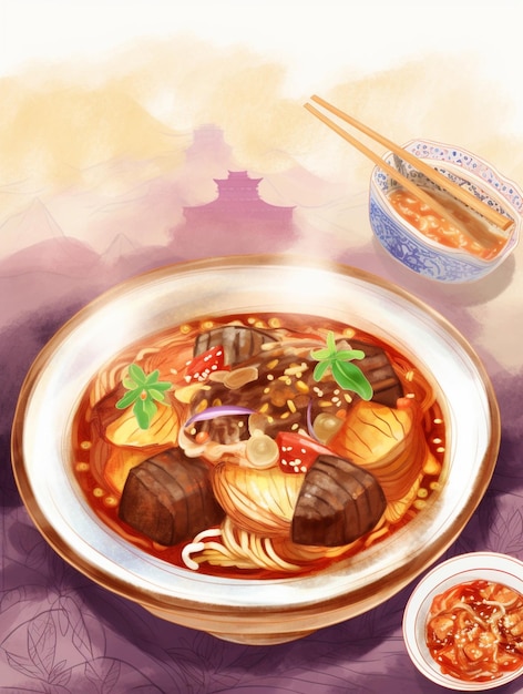 Ein Plakat für ein chinesisches Essen namens „The Chinese Food“
