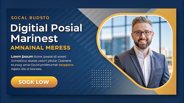 ein Plakat für ein Postamt, das als Post seine Postkarte bezeichnet wird