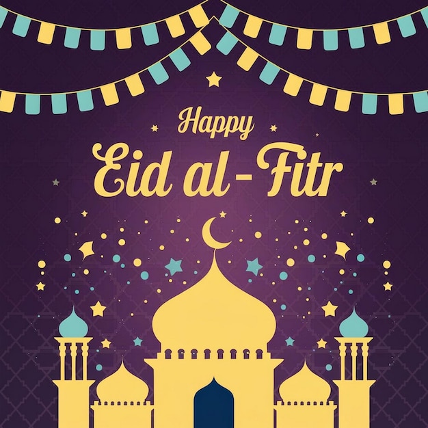 ein Plakat für eine Moschee, auf dem steht: "Glücklicher Freitag"