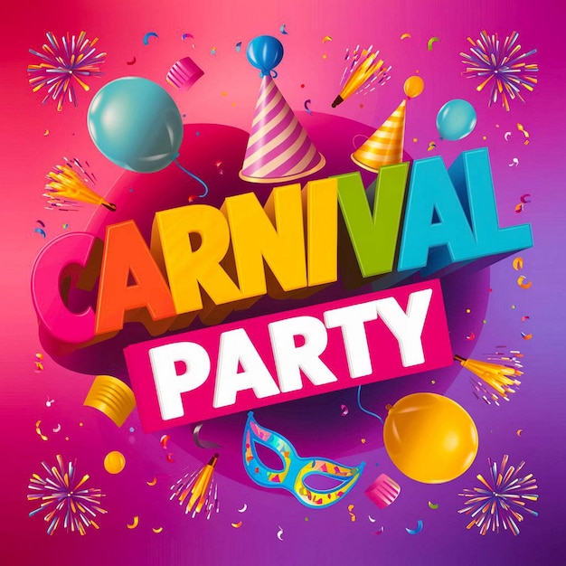ein Plakat für eine Party mit einer Party darauf