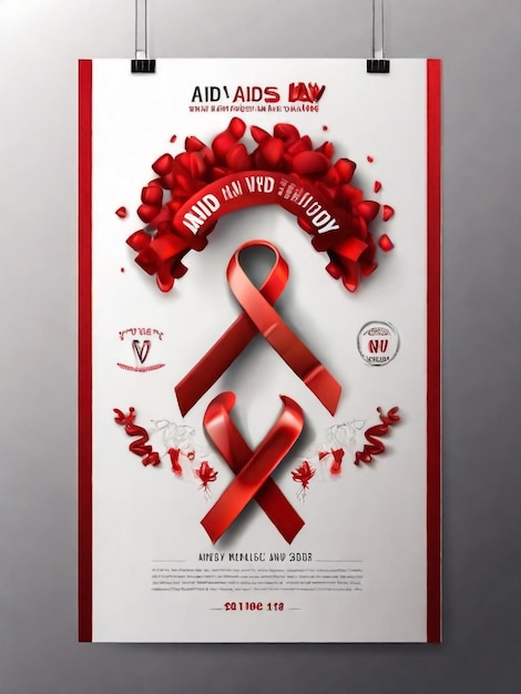 ein Plakat für einen Aids-Aids-Tag