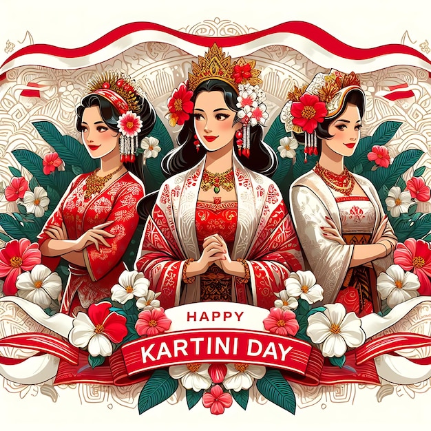 ein Plakat für einen Hari Kartini mit dem Satz "Kilo de Quote"