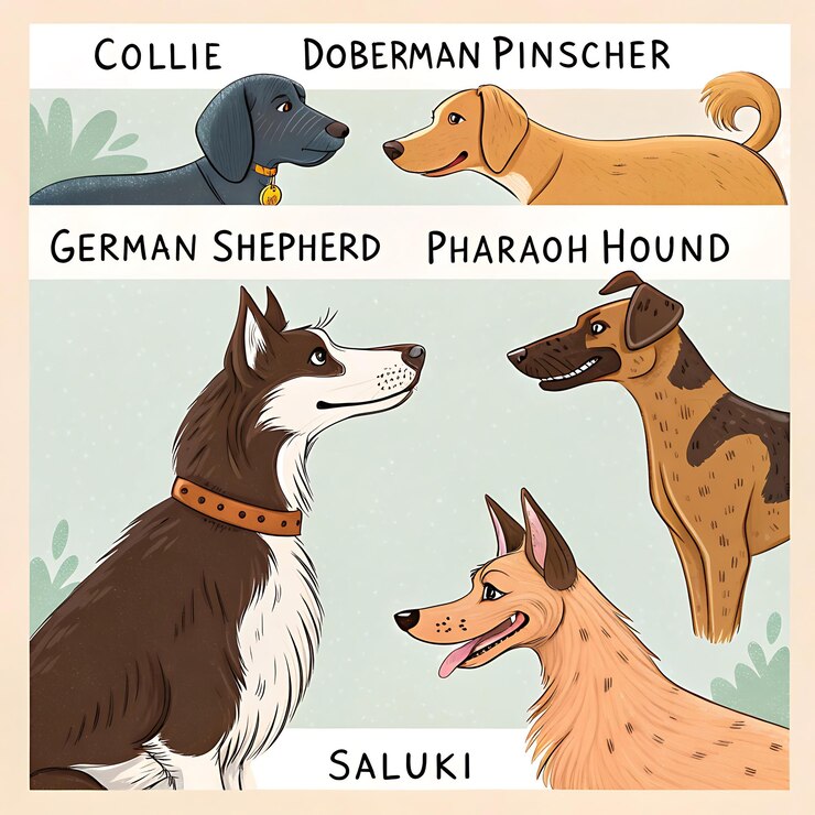 Foto ein plakat für einen hund und einen hund namens hirten