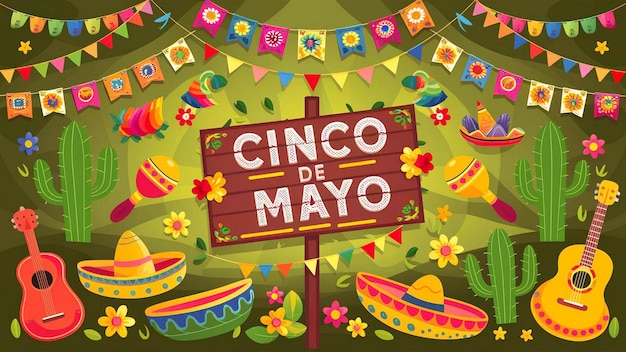ein Plakat für einen Sombrero mit einem Holzschild, auf dem steht Lago