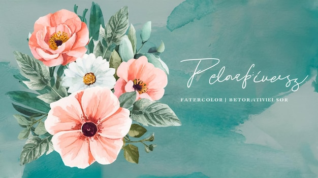 ein Plakat mit dem Titel Clean up mit Blumen
