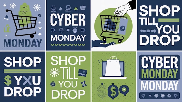 ein Plakat mit der Aufschrift Cyber Monday