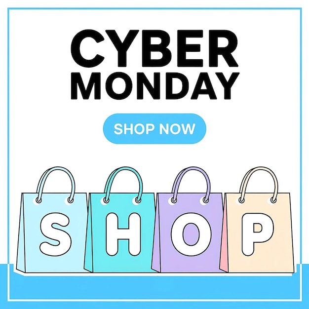 ein Plakat mit der Aufschrift Cyber-Shop