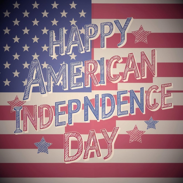 ein Plakat mit der Aufschrift Happy American