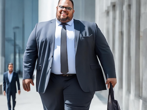 Ein Plus-Size-Geschäftsführer