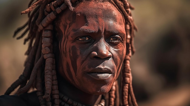 Ein Porträt einer Frau aus dem Stamm des Omo-Tals