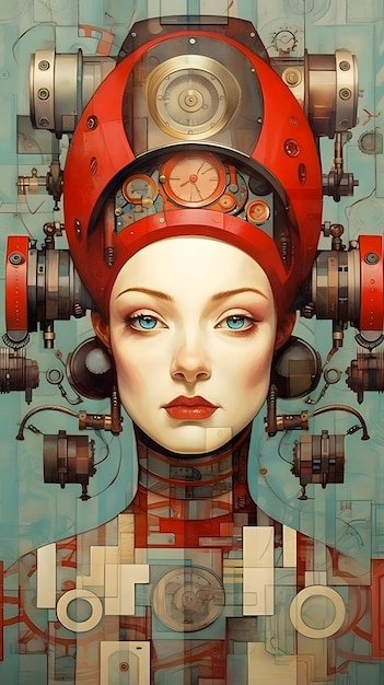 Ein Poster für das Cover des Science-Fiction-Buches.