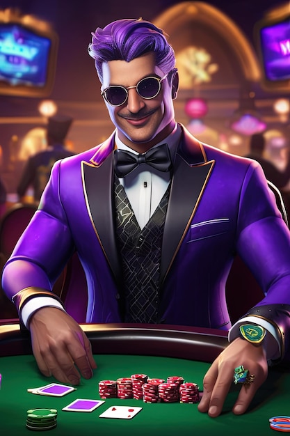 ein Poster für das Spiel namens „Game of Poker“.