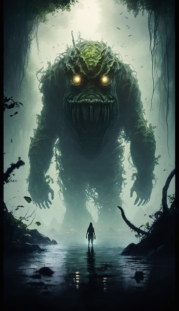 Ein Poster für den Film „Das Monster“, das aus dem Film „Das Monster“ stammt.