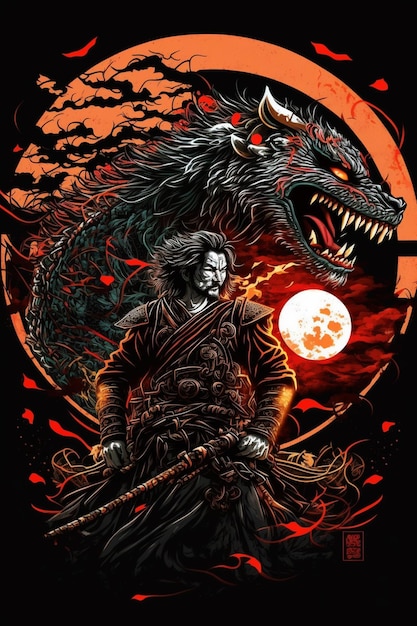 Ein Poster für den Film „Der Drache und der Mond“.